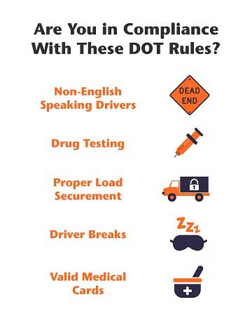 Top 5 DOT compliance issues