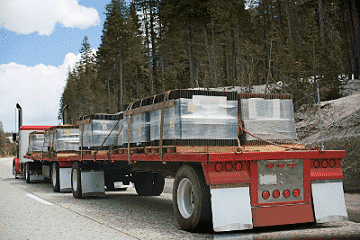 Trailer driving and hauling load